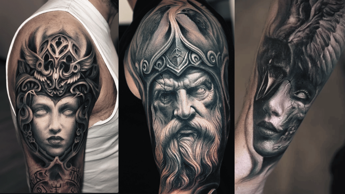 The Best Viking Tattoos: Featuring Odin, Valkyrie, Hel, and Darwin Enriquez Designs The Best Viking Tattoos: Featuring Odin, Valkyrie, Hel, and Darwin Enriquez Designs - Darwin Enriquez