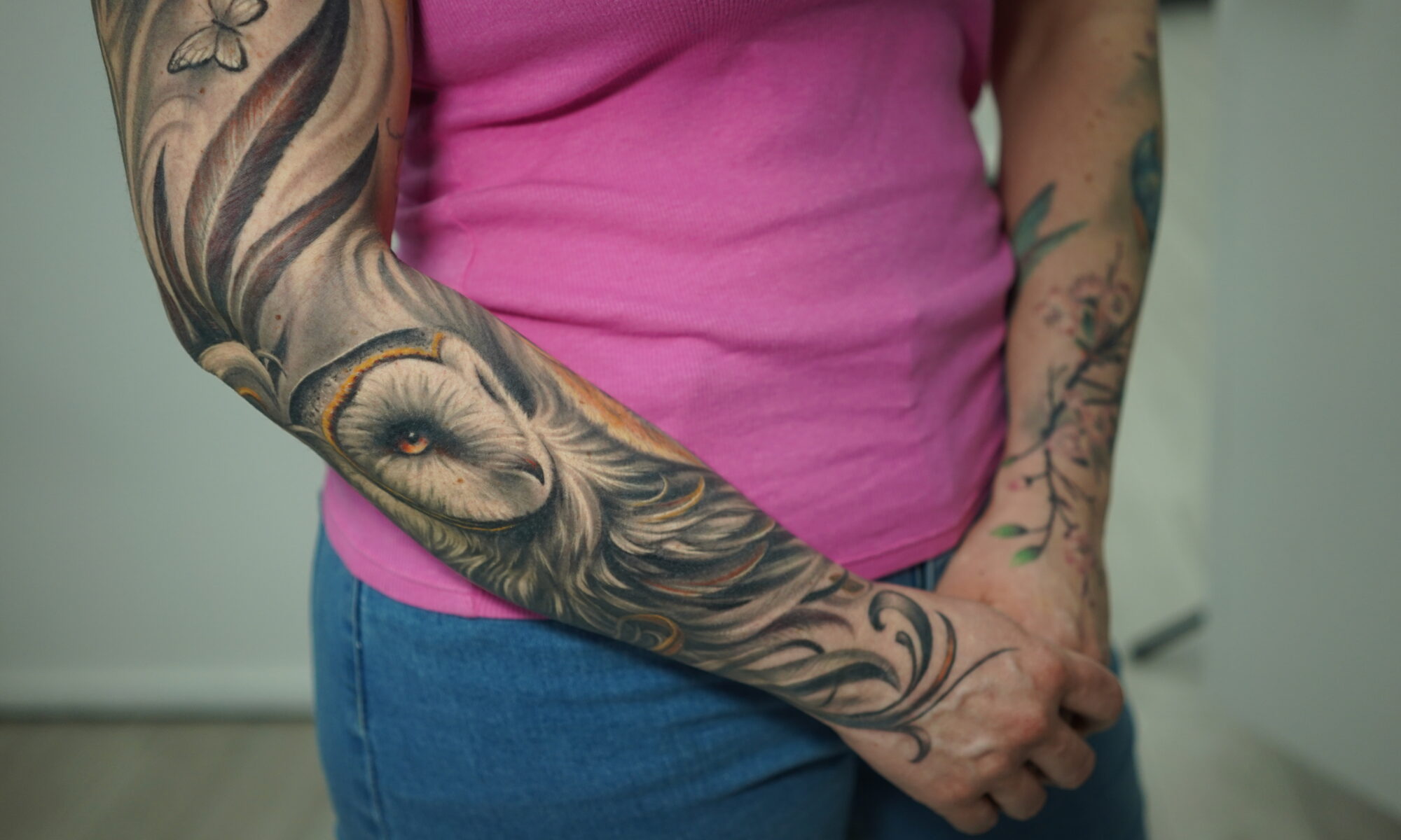 DSC09589 tattoo by Darwin Enriquez NYC. realism-tattoo-arm