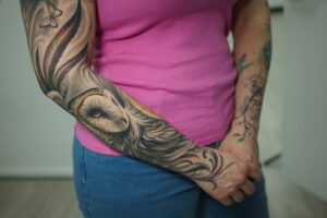 DSC09589 tattoo by Darwin Enriquez NYC. realism-tattoo-arm