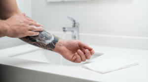 tattoo he tattoo by Darwin Enriquez NYC. realism-tattoo-arm